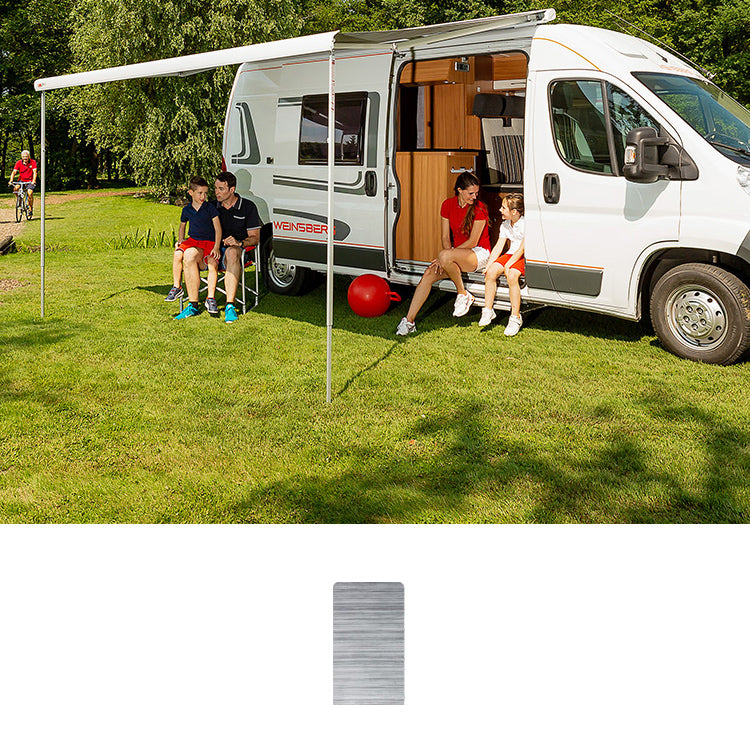 Fiamma F80S Deep Black Awning - 425 Royal Grey