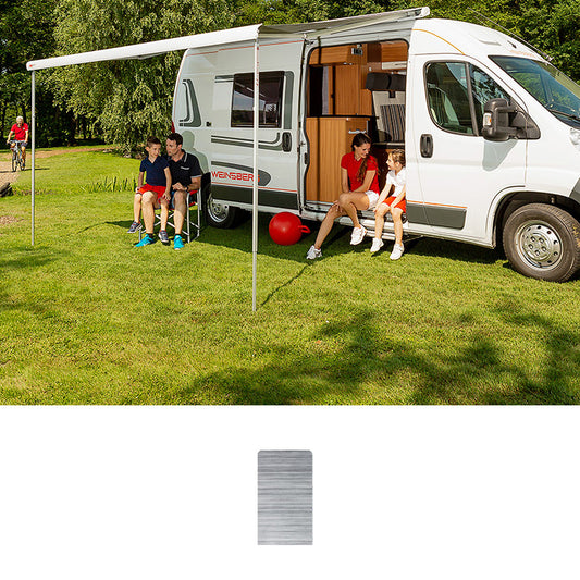 Fiamma F80S Deep Black Awning - 425 Royal Grey