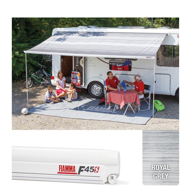 Fiamma F45S Polar White Winch Awning